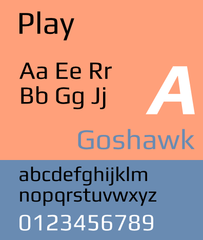 minimalistic sans serif typeface