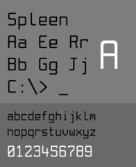 monospaced font for consoles and terminals