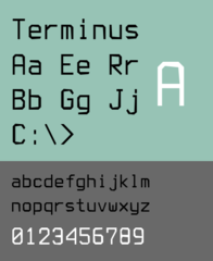 Terminus monospace font