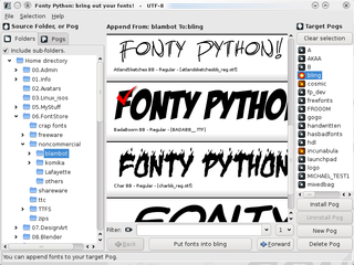 Find, view and manage font files of all kinds