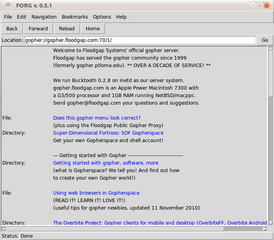Graphical Gopher Browser