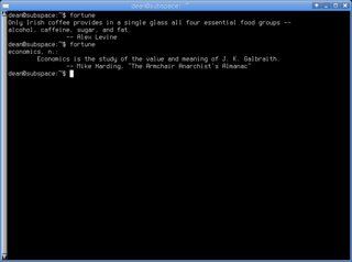 Data files containing fortune cookies