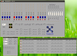 Bass synthesizer/sample player/sequencer