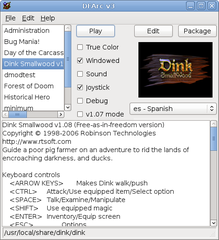 Main screen