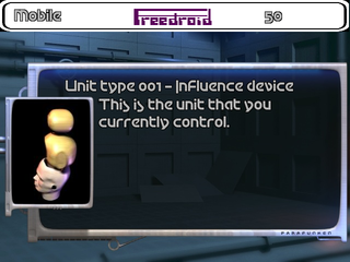 Clone of Paradroid - a strategic shoot-em up