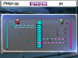 Clone of Paradroid - a strategic shoot-em up