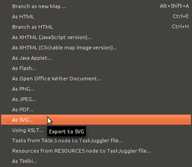 Java Plugin for FreeMind to export Mindmaps to SVG and PDF