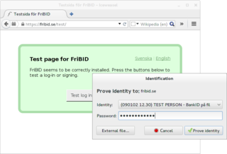FriBID Test Page