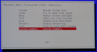 go to submenu "Advanced options..." into Grub