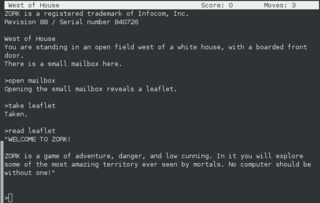 interpreter of Z-code story-files