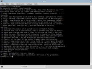 Help screen