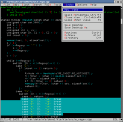 Text editor for programmers - version for terminals