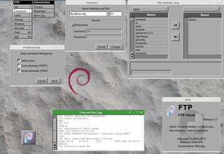 File transfer protocol application for GNUstep