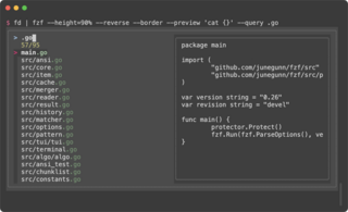 general-purpose command-line fuzzy finder