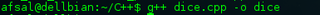 compiling C++ program using g++