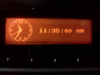 The LCD screen of the Logitech G15