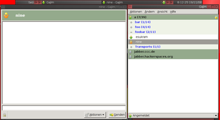 GTK+-based Jabber client