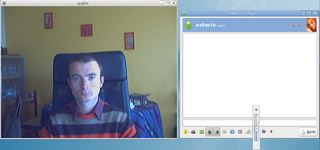 Video/audio window chat