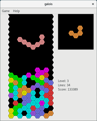 Hexagonal bricks -- superblocks mode