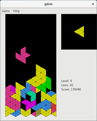 Triangular bricks -- superblocks mode