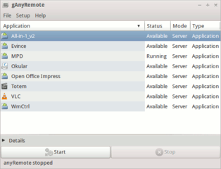 GTK+ frontend for anyRemote