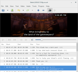 subtitle editor for text-based subtitle files