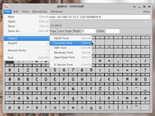 X11 font editor