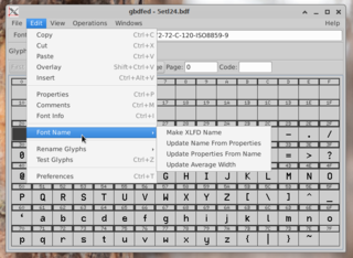 X11 font editor