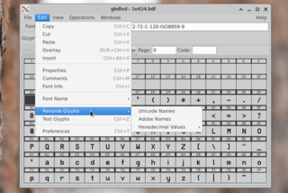 X11 font editor