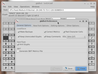 X11 font editor