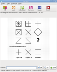 brain teaser game and trainer to have fun and to keep your brain trained
