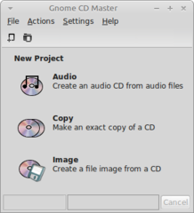 GNOME GUI for cdrdao