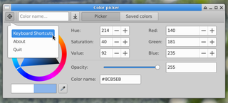 Simple GTK3 color selector and picker
