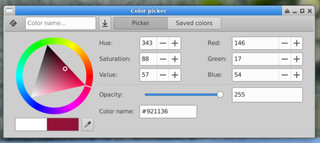 Simple GTK3 color selector and picker