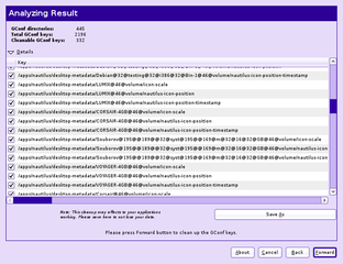 GConf database cleaner