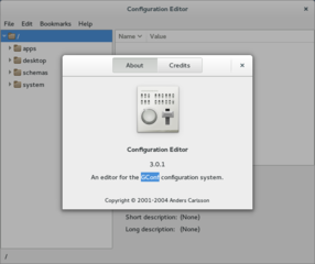 editor for the GConf configuration system