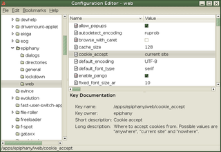 editor for the GConf configuration system