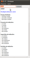 GTK+ program to conjugate Brazilian verbs