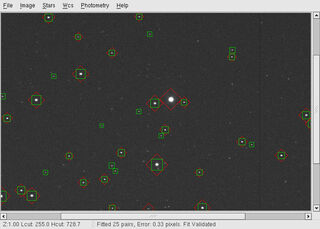 astronomical image processing and photometry gtk+ application