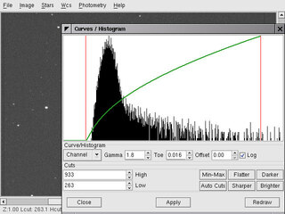 astronomical image processing and photometry gtk+ application