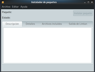 Gdebi instalador de paquetes deb.