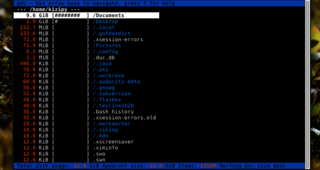 Pretty fast disk usage analyzer