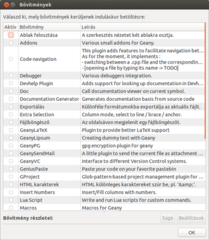 set of plugins for Geany