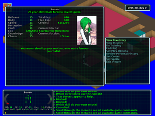 roguelike mecha role playing game in space