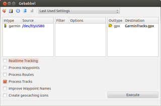 GPS file conversion and transfer from/to GPS units