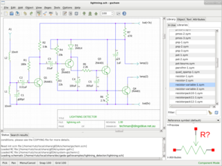 GPL EDA -- Electronics design software (schematic editor)