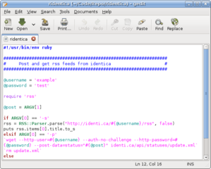 popular text editor for the GNOME desktop environment