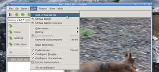 Menu-Edit-"Edit UFRaw ID file"