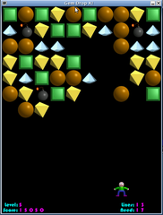 Gem Drop X is an interesting one-player puzzle game for X11
