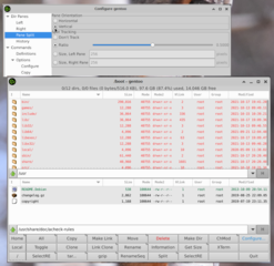 fully GUI-configurable, two-pane X file manager